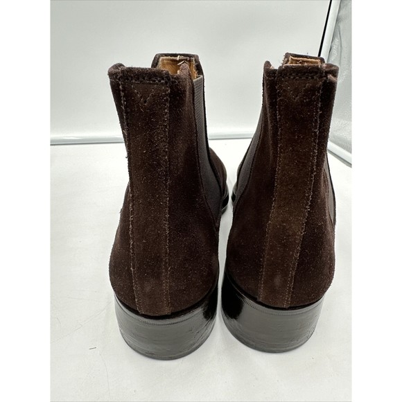 Suede Brown Godrey D Chelsea Boots Size 8 Mens Joseph Cheaney Vibram England - Picture 4 of 12